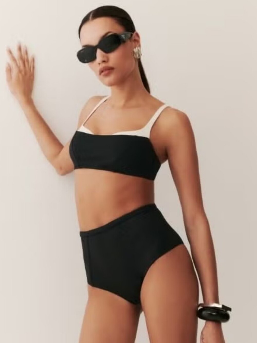 Reformation Tossa Bikini Top And Azure Bikini Bottom Medium
